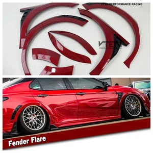 Custom Supersonic Red Wheel Flares for Toyota Camry SE/XSE – Aggressive Styling - Picture 1 of 5