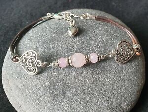 Rose Quartz and Pink Jade Bracelet Love,  Happiness and Harmony Jewellery Gift