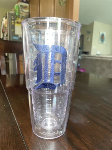 Detroit Tigers 24oz Tervis Travel Tumbler Cup Baseball Team Sports No Lid Cover