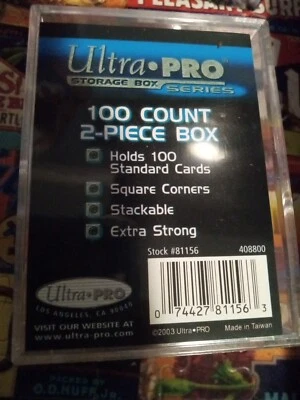 Ultra Pro 2-Piece 100 Count Clear Card Storage Box - Image 1 of 3