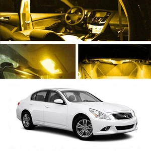 Xenon Yellow LED Interior Light Bulb Package Lamp Kit For 11-12 Infiniti G25 - Picture 1 of 1