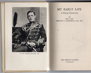 MY EARLY LIFE A ROVING COMMISSION BY WINSTON S CHURCHILL 1944 HARDBACK EDITION - Picture 1 of 5