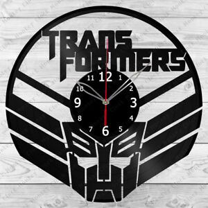 Vinyl Clock Transformers Vinyl Record Wall Clock Home Art Decor Handmade 2498