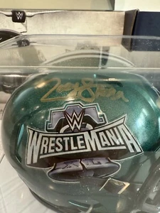 WWE WRESTLEMANIA 40 XL Signed Mini Helmet Zoey Stark 1/1 Fanatics Under Wraps - Picture 1 of 4