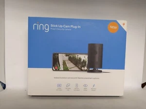 RING New w/ Open Box: STICK UP CAM Plug-In, Nonstop Indoor/Outdoor Camera 1080p - Picture 1 of 5