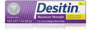 Pack of 6 Desitin Diaper Rash Maximum Strength Original Paste Travel Size 1 Oz - Picture 1 of 5