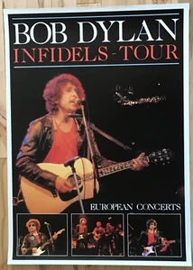 BOB DYLAN•Infidels Tour European Concerts Poster 24x34 New - Picture 1 of 1