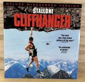 CLIFFHANGER Deluxe Widescreen LASER DISC Video Sylvester Stallone & John Lithgow - Picture 1 of 5