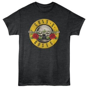 Camiseta para hombre Guns N Roses banda círculo logotipo música rock mercancía - Imagen 1 de 5