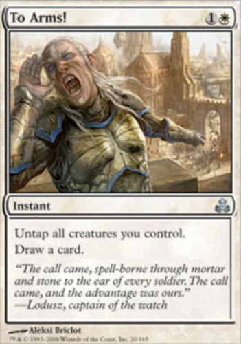 To Arms! ~ Moderately Played Guildpact MTG Magic UltimateMTG White Card - Image 1 of 1