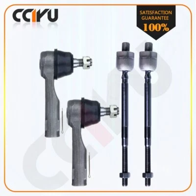 4PCS Suspension Outer Inner Tie Rod End Kit For 1987-1990 Nissan Pulsar - Imagem 1 de 4