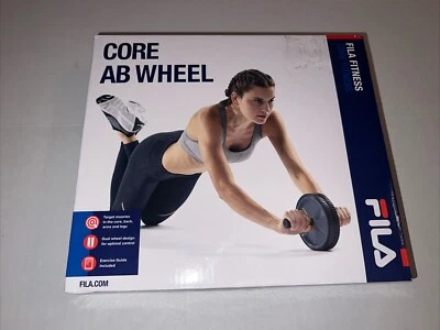Wheel Fila AB Wheel Fitness Home Gym Exercise Equipment Core Back Workout - Image 1 of 2