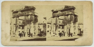 Grèce. Stéréo 1853-54 attribuée à James Robertson. Athènes. Agora romaine. - Picture 1 of 2