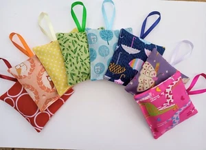 Lavender Bags Sachets Handmade Cotton Fabric Choose Colour Present Gift Rainbow - Picture 1 of 25