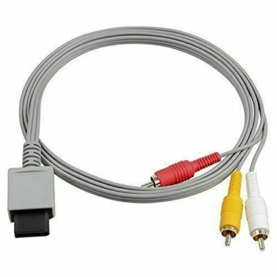 New Audio Video AV Composite 3 RCA Cable for Nintendo Wii / Wii U US SELLER - Image 1 of 4