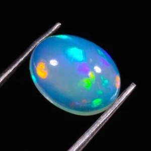 Piedra preciosa cabujón forma ovalada ópalo etíope natural de alta calidad suprema 1,50 quilates - Imagen 1 de 6