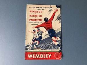 Programa final de la Copa FA 1953 - Pegasus v Harwich y Parkeston - Imagen 1 de 5
