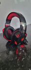 Phoinikas G2000 BT Wireless Gaming Headset, Low Latency, LED Light - Red