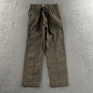Babaton Womens Pants Taupe Size XXS Aritzia Mid Rise Linen Blend - Picture 1 of 18