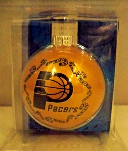 NBA Indiana Pacers runder Weihnachtsschmuck aus Glas zum Aufhängen - Bild 1 von 1