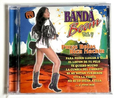 Banda Boom Vol 7 Puras Rolas Bien Machin Audio CD 2000 Sellado Regional Mexican - Image 1 of 3