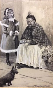 Arthur H Buckland; Orig. Frontispiece Illus. for E.V. Lucas Children's Book '08 - Picture 1 of 6
