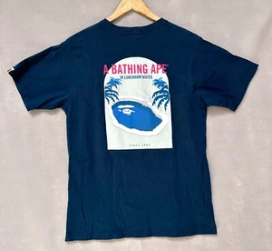 A Bathing Ape BAPE Shirt Mens Large Blue Resort Pool Tee Streetwear - Picture 1 of 13