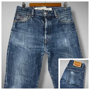 Diesel Kratt Men's Jeans 30x26 Straight Leg Hemmed Faded Distressed Italy Denim - Picture 1 of 16