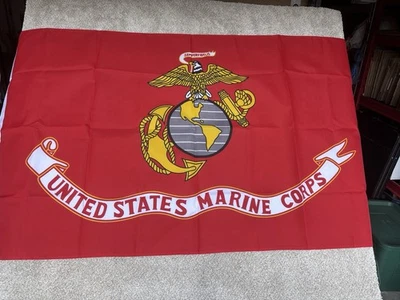 Флаг морской пехоты США Semper Fidelis 3x5 с люверсами - Изображение 1 из 4