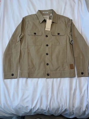 Chaqueta de camionero de lona Scotch & Soda para hombre talla M mediana marrón nueva con etiquetas - 100 % algodón Foto 1 de 4