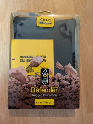 BNIB Otterbox iPad (9.7") 5th 6th Gen Case Defender Series Rugged Black - Image 1 of 3