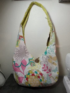 Handgefertigte lässige Tasche helle Blumenmuster - Bild 1 von 5