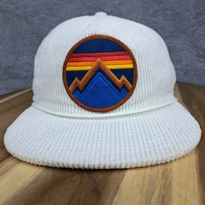 Flieger Nation Mütze Kappe Druckknopflasche weiß Cord Seil Trucker Ganzjahreslogo Herren - Bild 1 von 10
