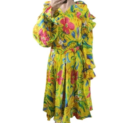 Auténtico Vestido BALENCIAGA Floral Jacquard Midi 34 US2 Diseñador de Lujo Foto 1 de 4