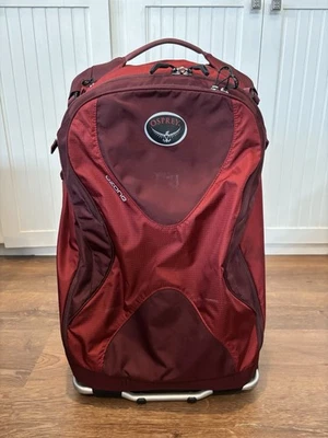 Bolsa de mano Osprey Ozone High Road LT 46L roja ultraligera con ruedas Foto 1 de 4