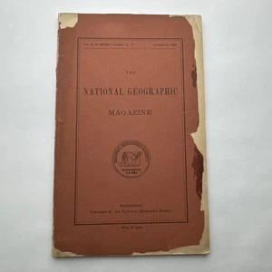 1895 October Vol. 6 No. 9 - National Geographic Magazine - Original - Picture 1 of 16