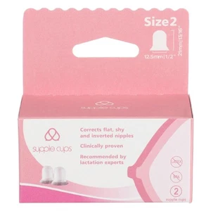 Supple Cups for Flat, Shy and Inverted Nipples (Size 2) - Picture 1 of 6