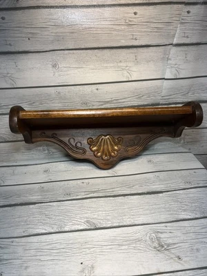 Винтажное настенное бра деревянная полка тарелка дисплей - Изображение 1 из 4