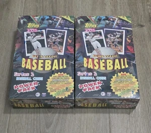 1995 Topps Series 1 Power Pack Baseball Factory 2 Sealed Wax Box 36 Packs Each - Picture 1 of 1