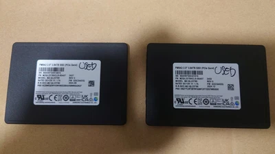 2X USED SAMSUNG PM9A3 3.84TB SSD 2.5" U.2 NVME PCIE Gen 4 - Image 1 of 3