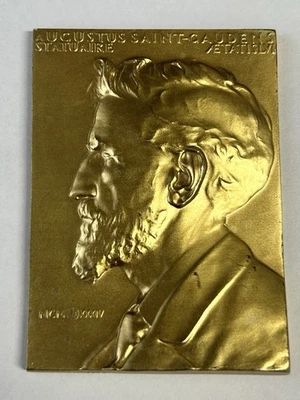 Augustus Saint-Gaudens Metallic Arts Co. 4 盎司 999 纯银奖章 镀金 — 第 1/4 张图片