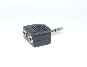Headphone Adaptor Jack Splitter 3.5mm MP3 iPOD iPhone Audio AUX UK Seller - Picture 1 of 4