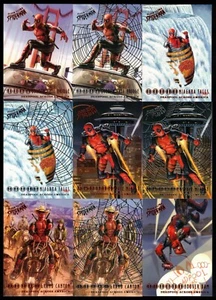 Lámina base o tela plateada Fleer Ultra Spider-Man Deadpool a través de América que elijas - Imagen 1 de 20