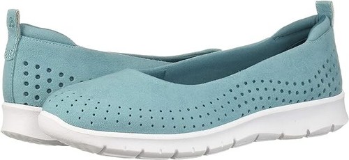 Mocassino Clarks donna 7 5 M passo Allena mocassino mare piatto NUOVO Cloudsteppers
