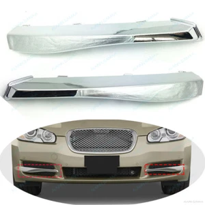 Front Bumper Vent Grille Cover Trim l Fit For Jaguar XF 2009-2011,Chrome,L&R - Picture 1 of 9