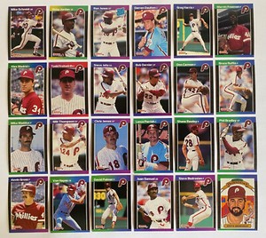 1989 Donruss Philadelphia Phillies Team Set (incl. HOFer Schmidt)