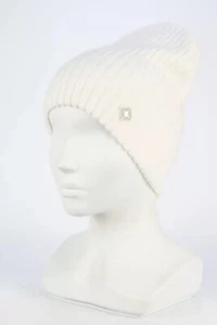Winter Angora Hat for Woman Medium size White Color - Picture 1 of 3