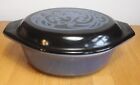 Pyrex Midnight Bloom Vintage casserole with lid 1.5 qt.