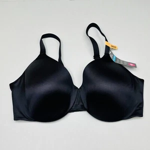 New Bali Bra 38DD Back Smoothing Underwire Full Coverage Black Adjustable 3W11 - Picture 1 of 7