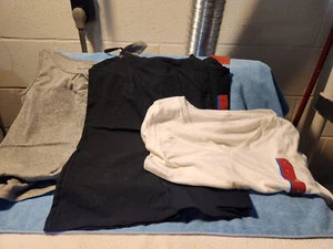 3 Women's tops from Target-White, gray, black - Picture 1 of 13